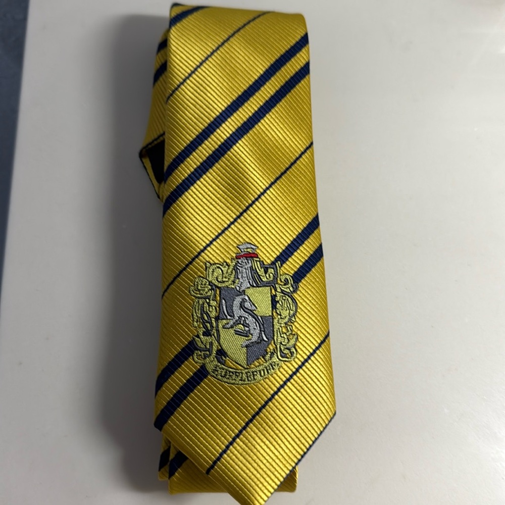 Warner Bros. Yellow and Black Striped Tie